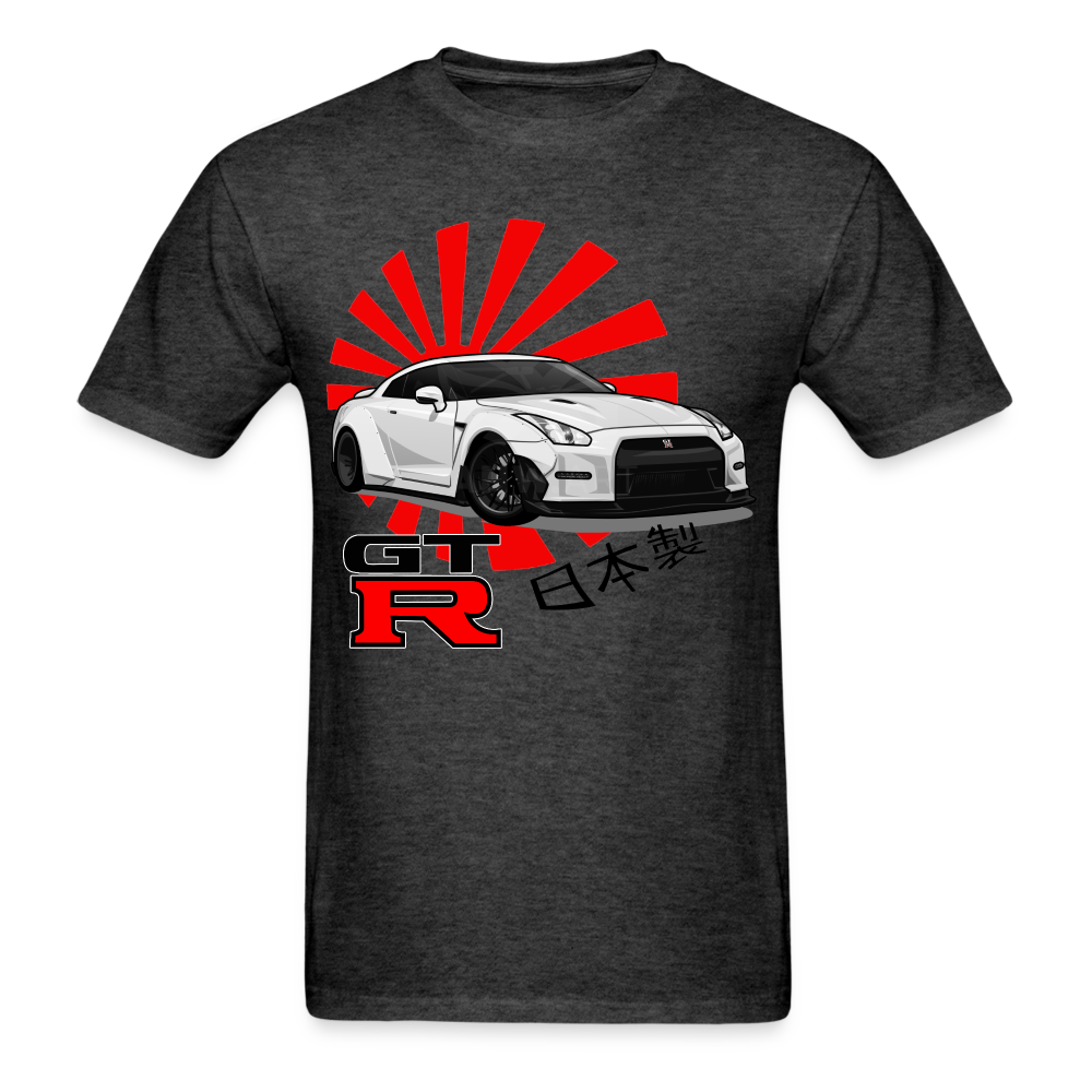 Custom JDM Tuner Nissan GTR R35 Graphic Tee - heather black