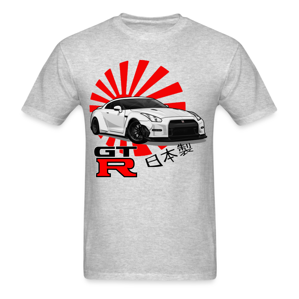 Custom JDM Tuner Nissan GTR R35 Graphic Tee - heather gray