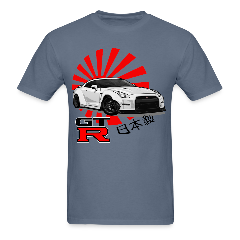 Custom JDM Tuner Nissan GTR R35 Graphic Tee - denim