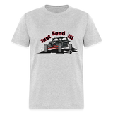 Just Send It SxS Custom Graphic Tee; RZR, Talon, KRX, Can-am, - heather gray