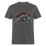 Just Send It SxS Custom Graphic Tee; RZR, Talon, KRX, Can-am, - charcoal
