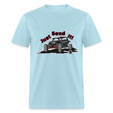 Just Send It SxS Custom Graphic Tee; RZR, Talon, KRX, Can-am, - powder blue