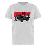 Just Send It SxS Custom Graphic Tee; RZR, Talon, KRX, Can-am, - heather gray