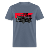 Just Send It SxS Custom Graphic Tee; RZR, Talon, KRX, Can-am, - denim