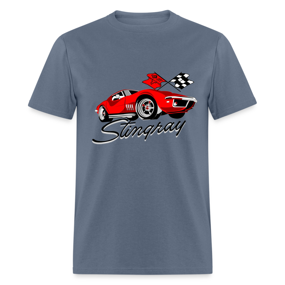 Custom Mens Stingray Corvette Tee - denim