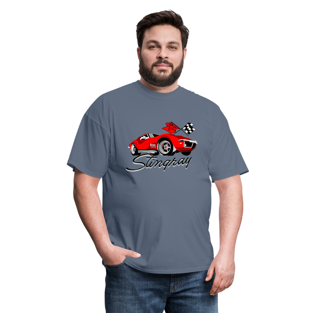 Custom Mens Stingray Corvette Tee - denim