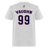 Classic Major League Mens Graphic Jersey Tee: Wild Thing, Jobu, Indians, Cleveland - heather gray