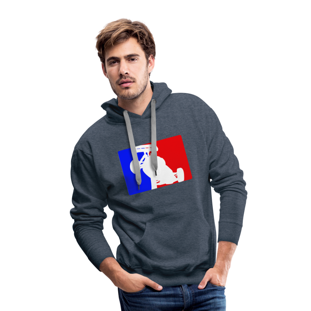 Custom R/C PRO Mens Graphic Sweat: Traxxas, Associated, Losi, Arma, Serpent - heather denim