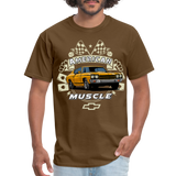 Chevy Muscle Chevelle Graphic Tee - brown