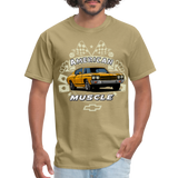 Chevy Muscle Chevelle Graphic Tee - khaki