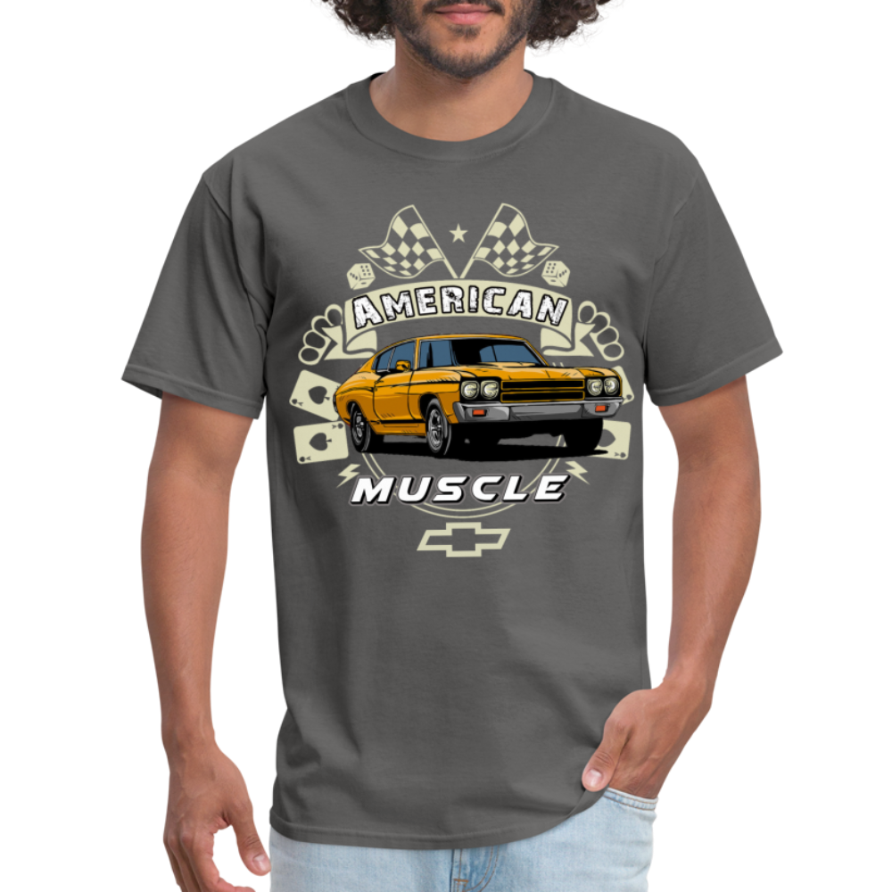 Chevy Muscle Chevelle Graphic Tee - charcoal