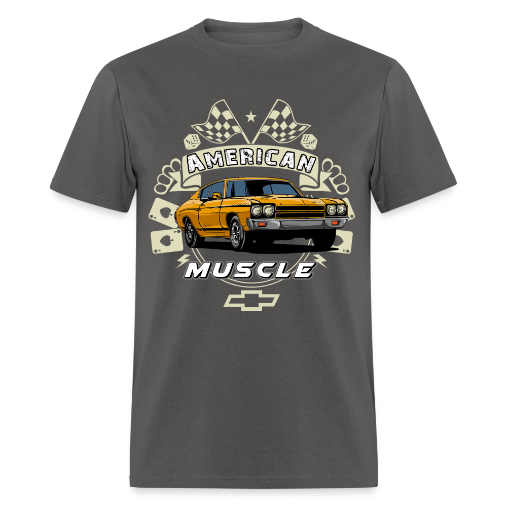 Chevy Muscle Chevelle Graphic Tee - charcoal