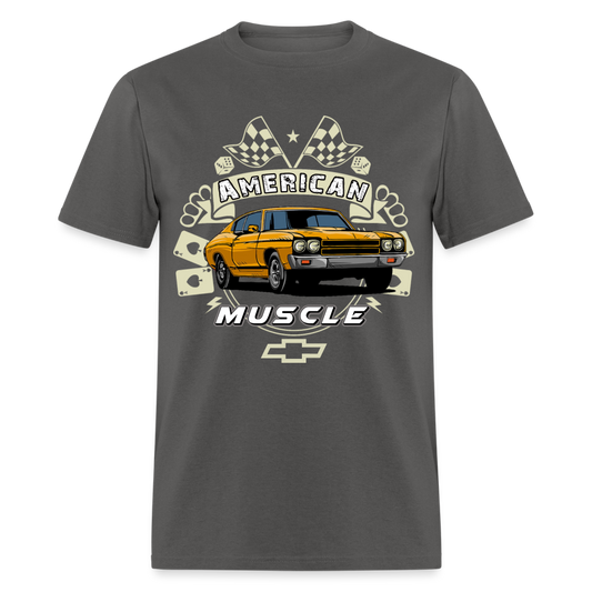 Chevy Muscle Chevelle Graphic Tee - charcoal