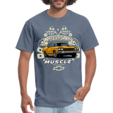 Chevy Muscle Chevelle Graphic Tee - denim